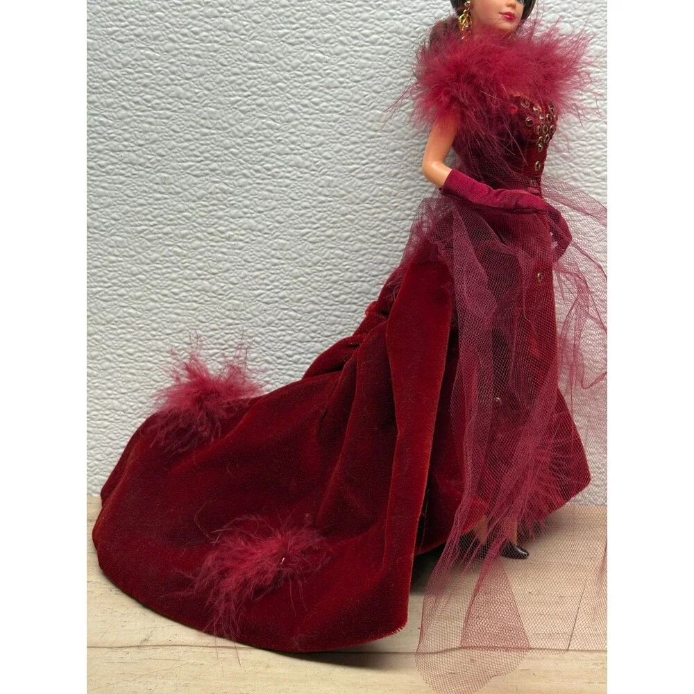 Vtg 1994 Mattel Barbie Doll Scarlett O'Hara Gone With The Wind Red Dress